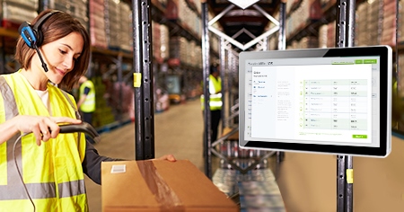 通過使用工業(yè)平板電腦供應商的最新系列觸摸計算機作為智能倉庫管理終端優(yōu)化倉庫操作